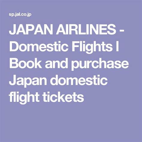 japan airlines domestic booking